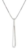 18ct gold diamond set pendant necklace