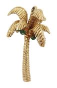 9ct gold palm tree pendant/charm