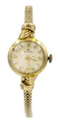 Hamilton ladies 9ct gold manual wind bracelet wristwatch