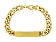 9ct gold identity bracelet