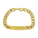 9ct gold identity bracelet