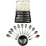 Eleven silver coffee spoons Sheffield 1940