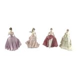 Four Coalport figures comprising 'Queen Mary' limited edition no. 1