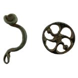 Iron Age copper alloy Triskele fob pendant