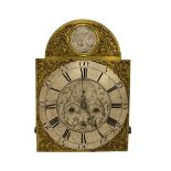 Kidd of Malton - 18th century 8-day brass dial and movement measuring 12 x17"