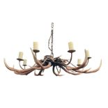 David Hunt faux stag antler chandelier