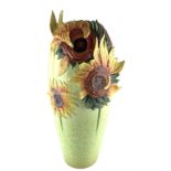 Large Franz Van Gogh 'Sunflowers' vase