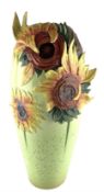 Large Franz Van Gogh 'Sunflowers' vase