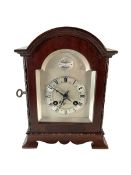 French - Small mahogany cased 8-day mantle clock c1905