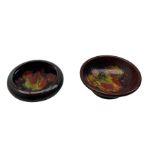 William Moorcroft Flambe Leaf and Berry pattern circular dish with inverted rim