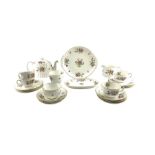 Minton Marlow pattern teaset comprising five cups