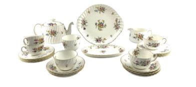 Minton Marlow pattern teaset comprising five cups