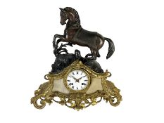 French - early 19th century 8-day mantle clock c1820