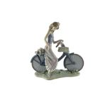 Lladro figure 'Biking in the Country'