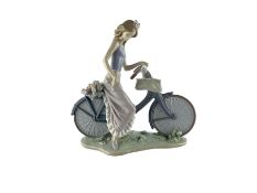 Lladro figure 'Biking in the Country'