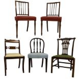 George III Chippendale design mahogany dining chair