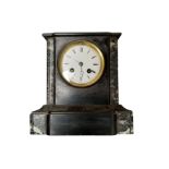 French slate and marble clock