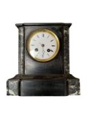 French slate and marble clock