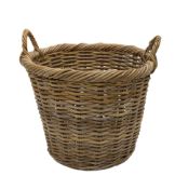 Wicker log basket