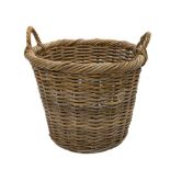 Wicker log basket