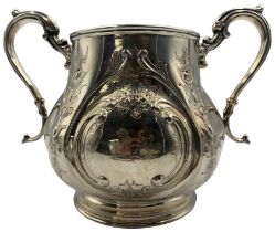 Victorian silver twin-handled sucrier