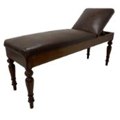 Victorian mahogany physician's examination table or medical couch