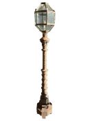19th century lantern on post