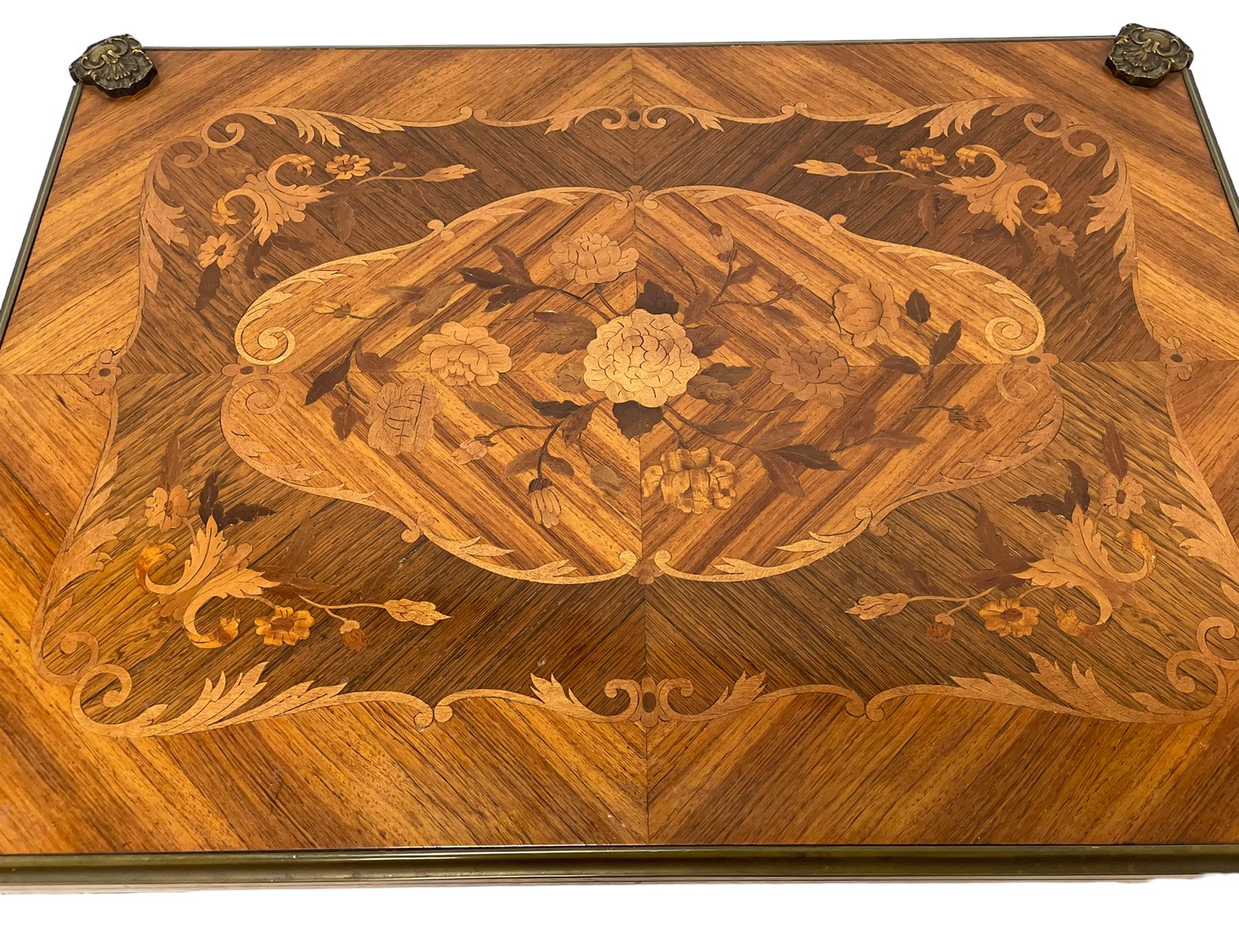 Mid-20th century Kingwood and rosewood card or games table - Image 2 of 10