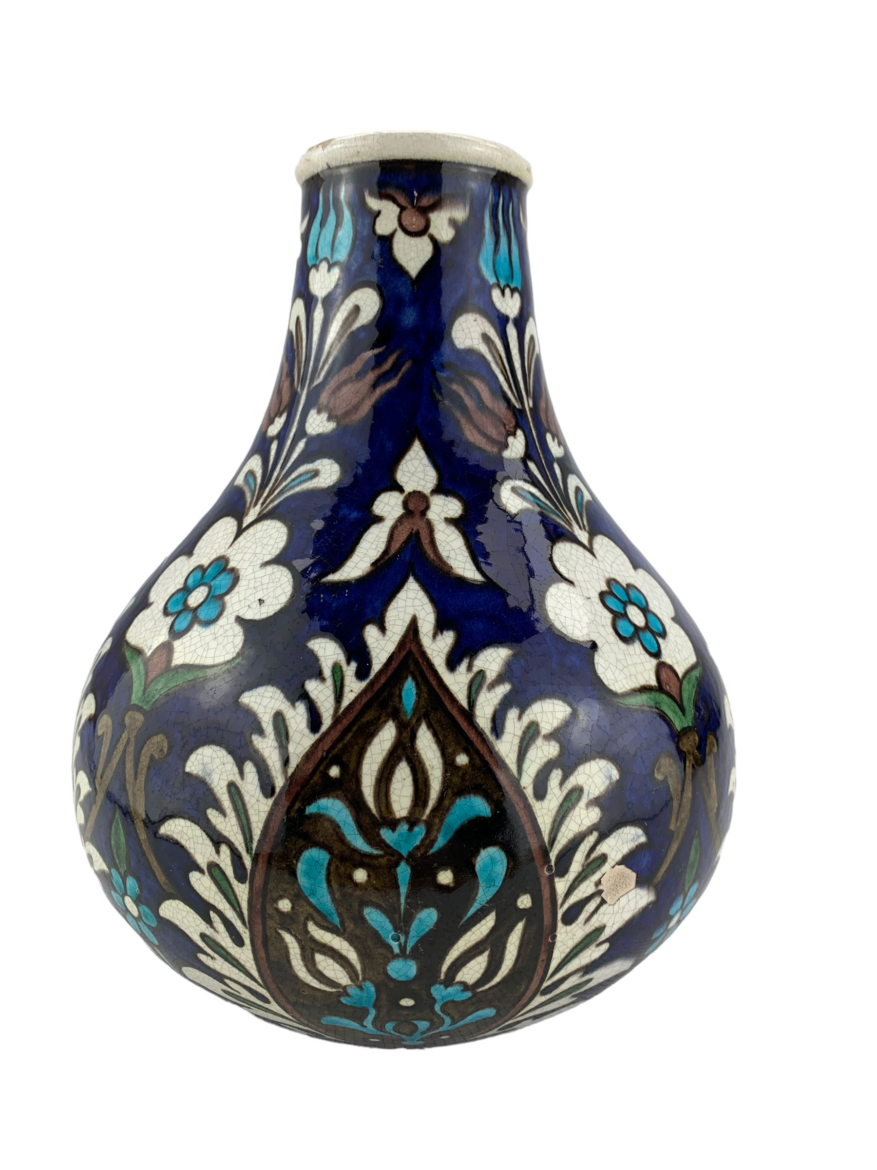 Burmantofts Faience Anglo-Persian bottle vase - Image 2 of 7