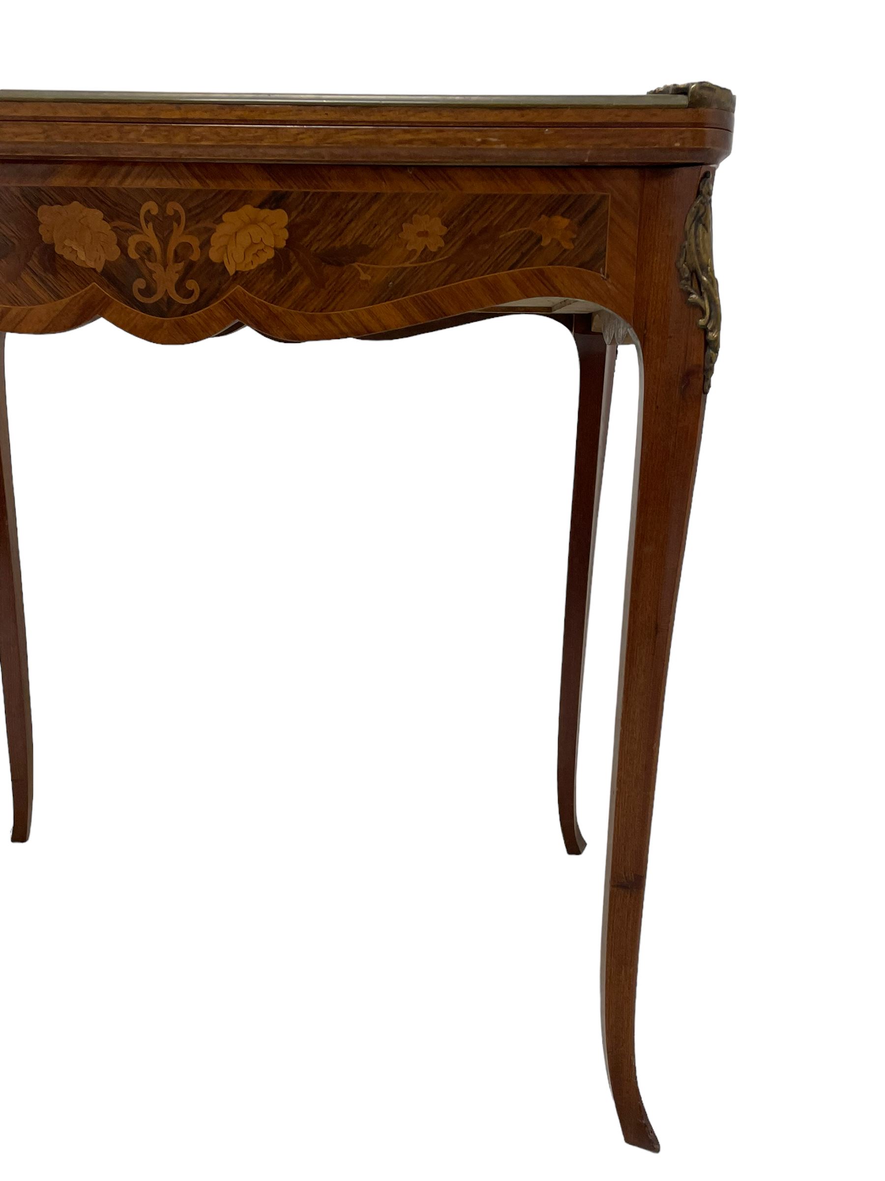 Mid-20th century Kingwood and rosewood card or games table - Image 3 of 10