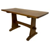 Possibly Beaverman - oak side table
