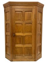 Beaverman - oak corner cupboard