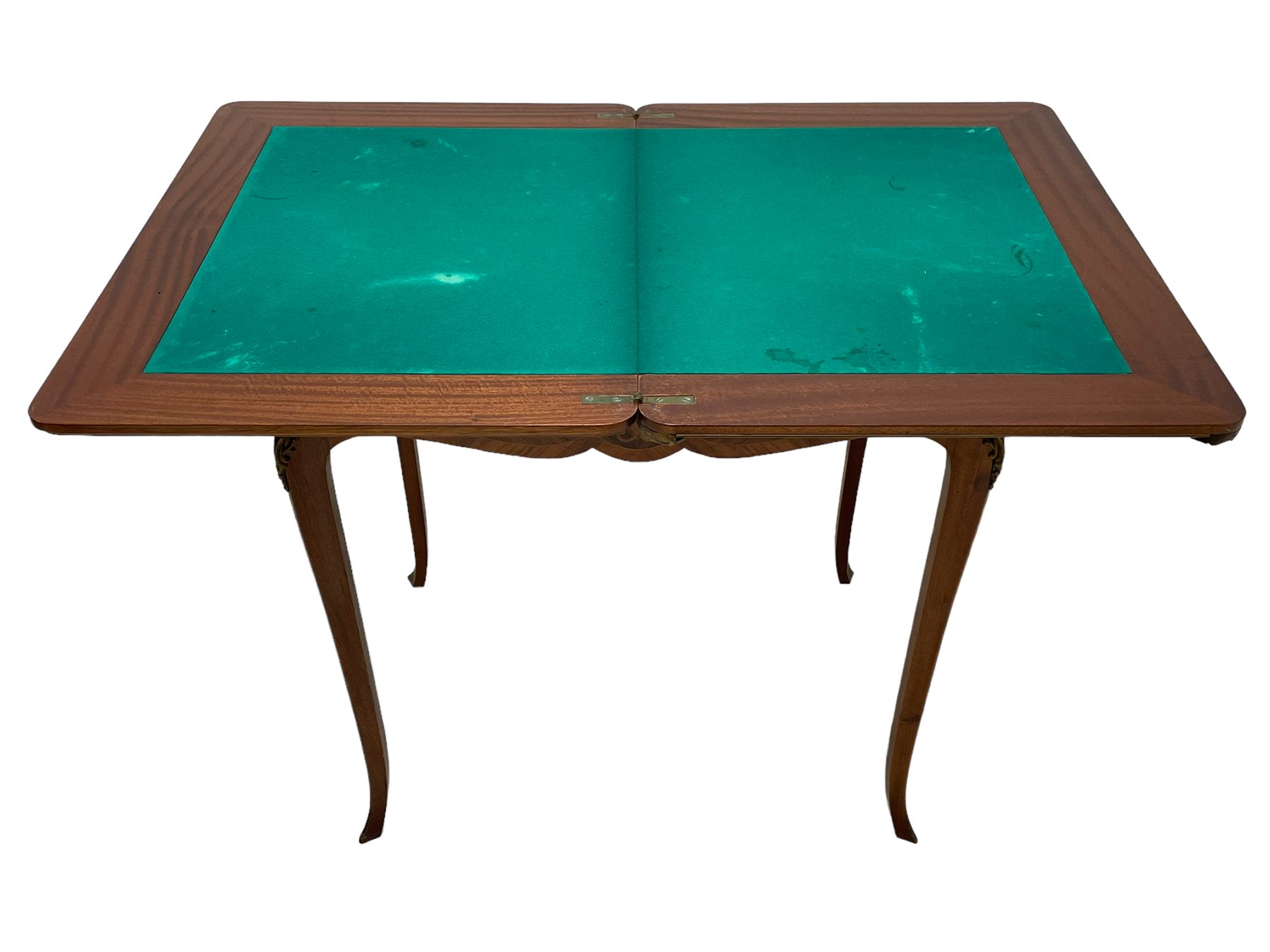 Mid-20th century Kingwood and rosewood card or games table - Image 9 of 10