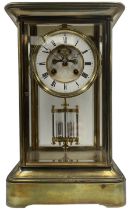 French - late 19th century 8-day four glass clock c 1890
