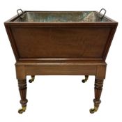 Possibly Gillows - George III mahogany wine cooler