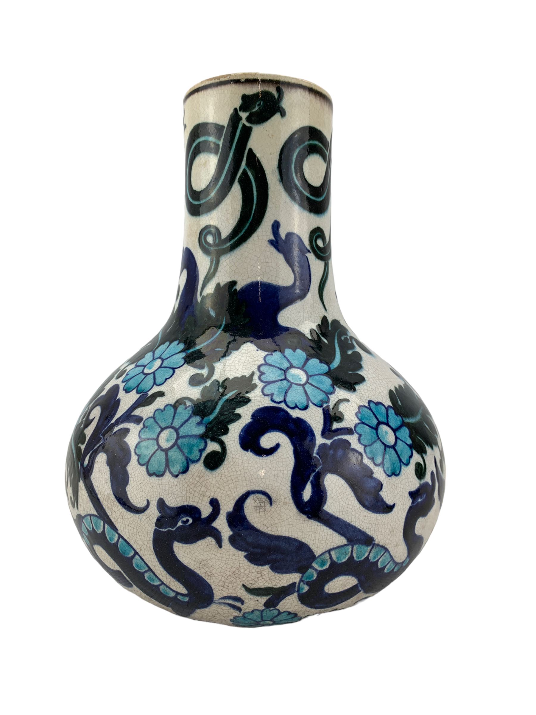 Burmantofts Faience Anglo-Persian bottle vase - Image 3 of 6