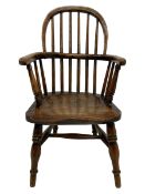19th century child's elm Windsor chair