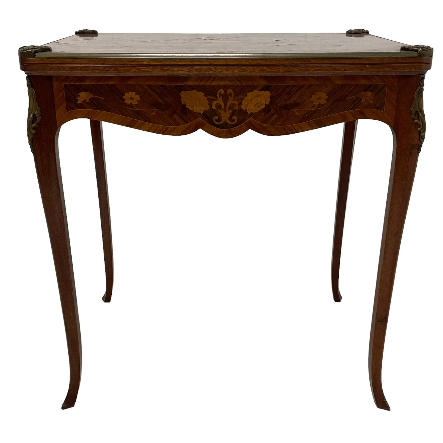 Mid-20th century Kingwood and rosewood card or games table - Image 7 of 10