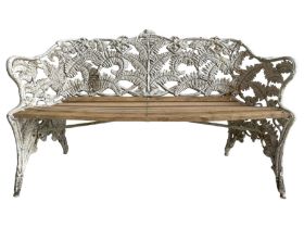 Coalbrookdale - 19th century cast iron fern pattern bench