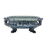 17th/ 18th century Italian Maiolica blue and white cistern