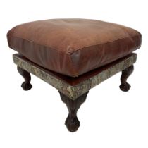 Square footstool