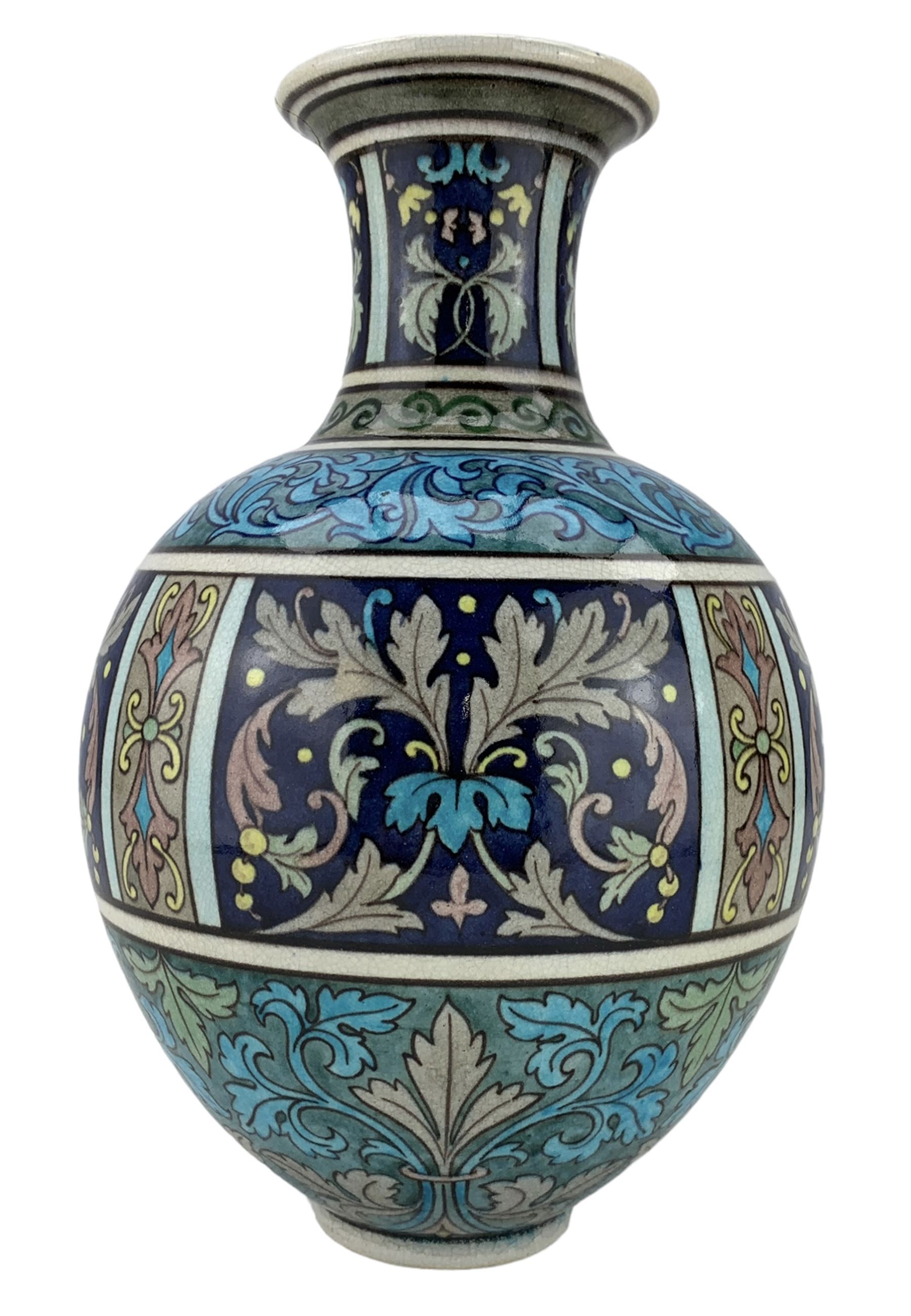 Burmantofts Faience Anglo-Persian vase - Image 3 of 6