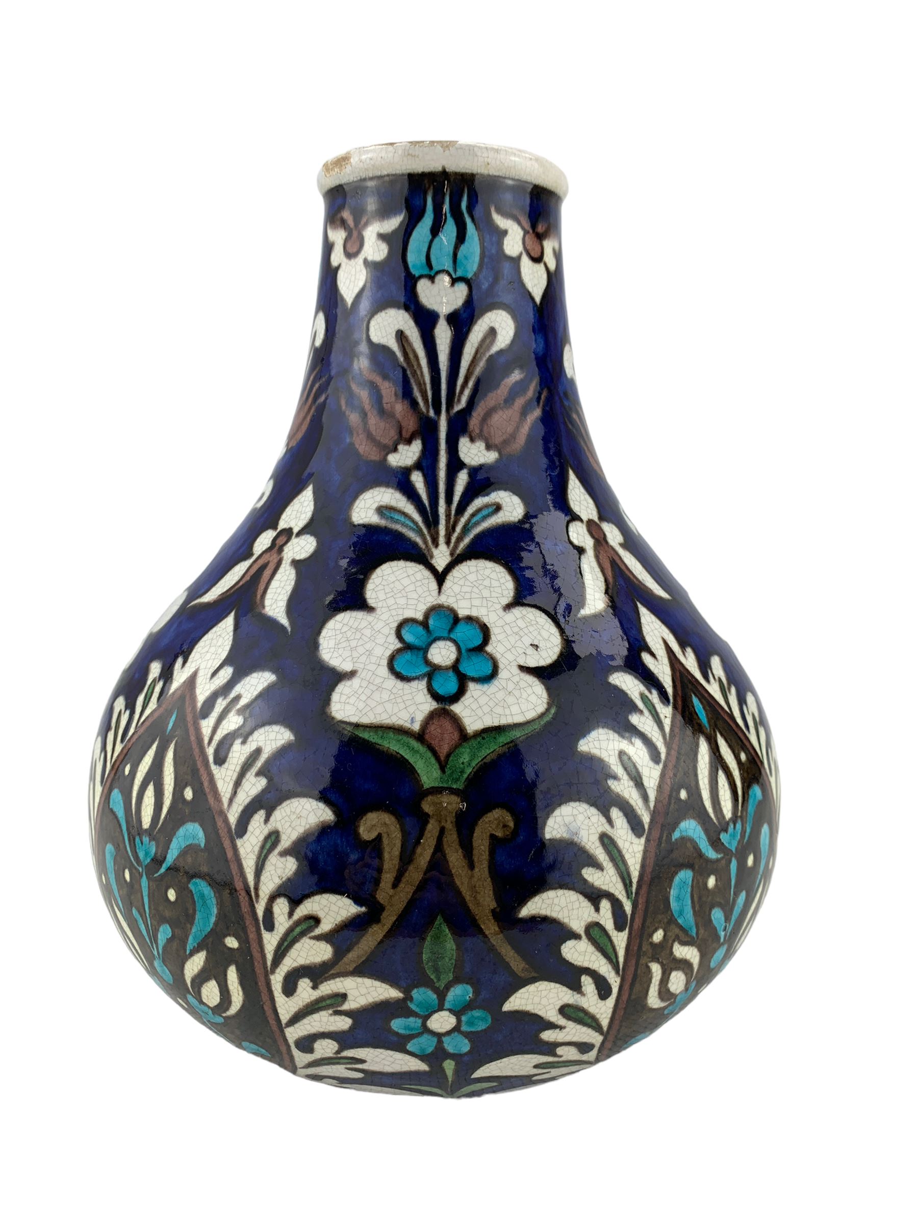 Burmantofts Faience Anglo-Persian bottle vase - Image 5 of 7