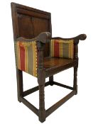 17th century oak Wainscot armchair
