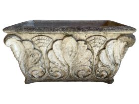 Mid-20th century cast stone garden planter