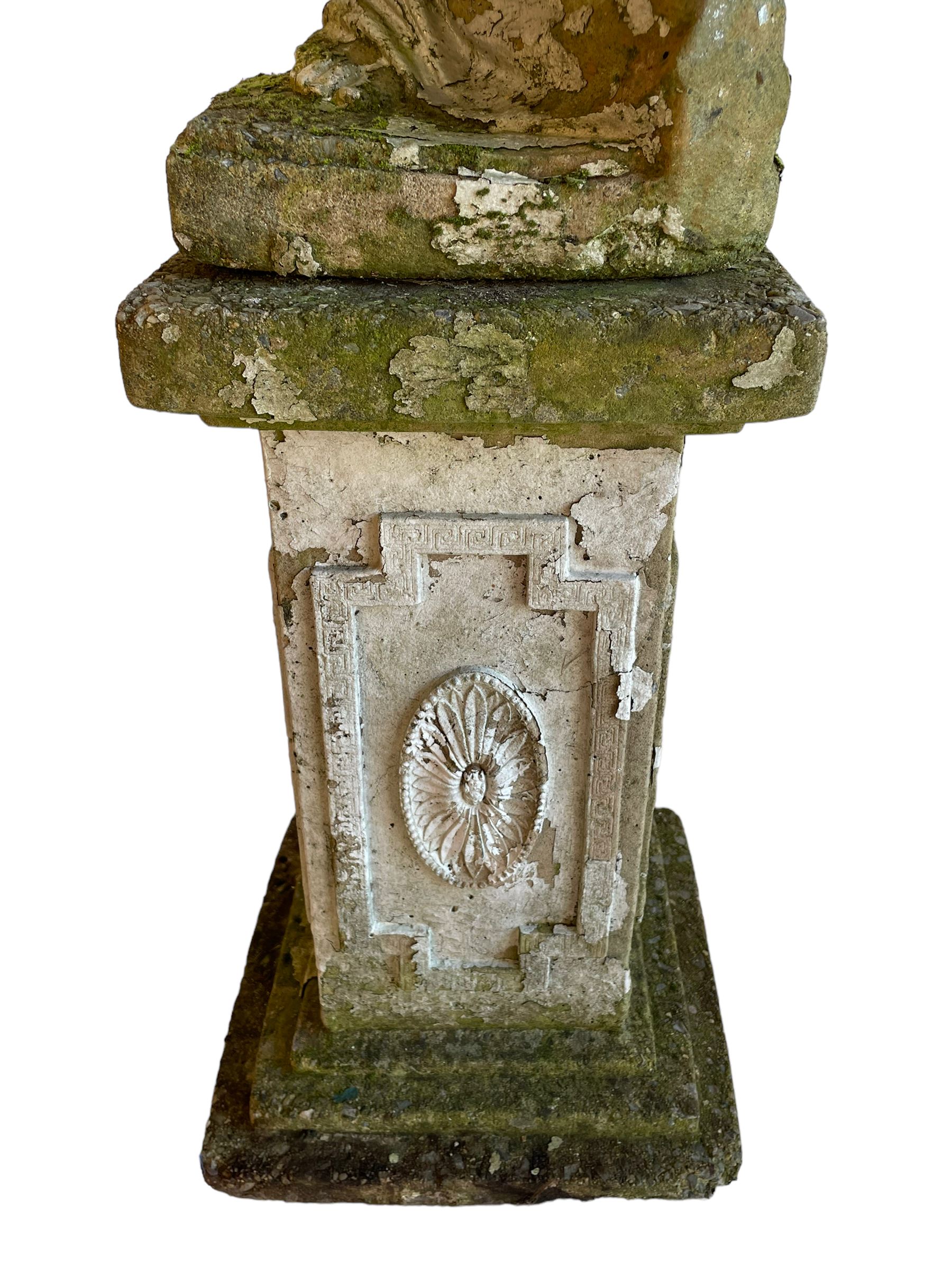 20th century cast stone two-piece garden figure in the form of Venus de Milo or Aphrodite of Melos - Image 6 of 13