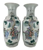 Pair of Chinese Republic porcelain vases