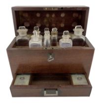 Victorian mahogany campaign or travelling apothecary box