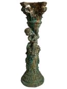 Victorian cast iron pedestal