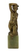 Art Deco style bronze figure of a female nude